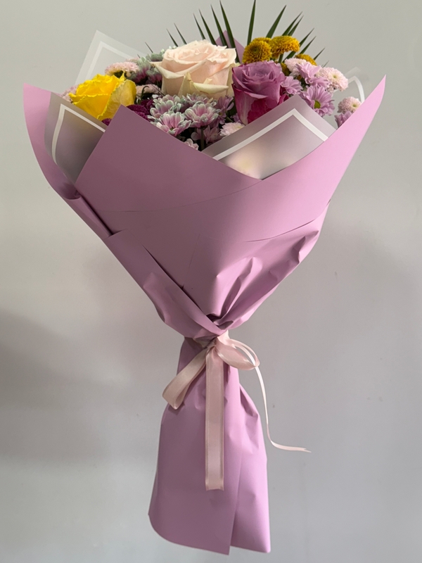 Mix Gül Krizantem Papatya Buketi