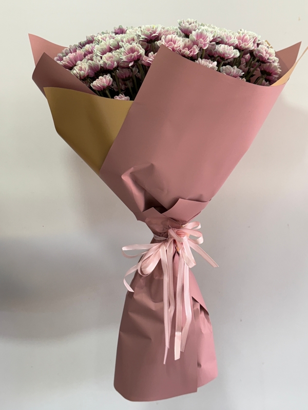 Pembe Papatya Krizantem Buketi